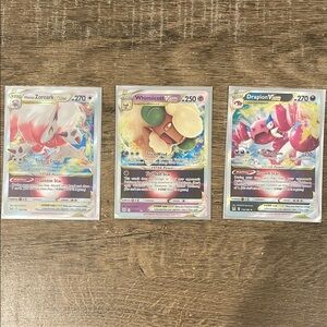 Pokemon VSTAR Card Set - Zoroark, Whimsicott, Drapion